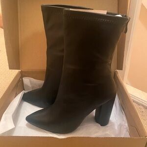 Boohoo Black Heeled Boots